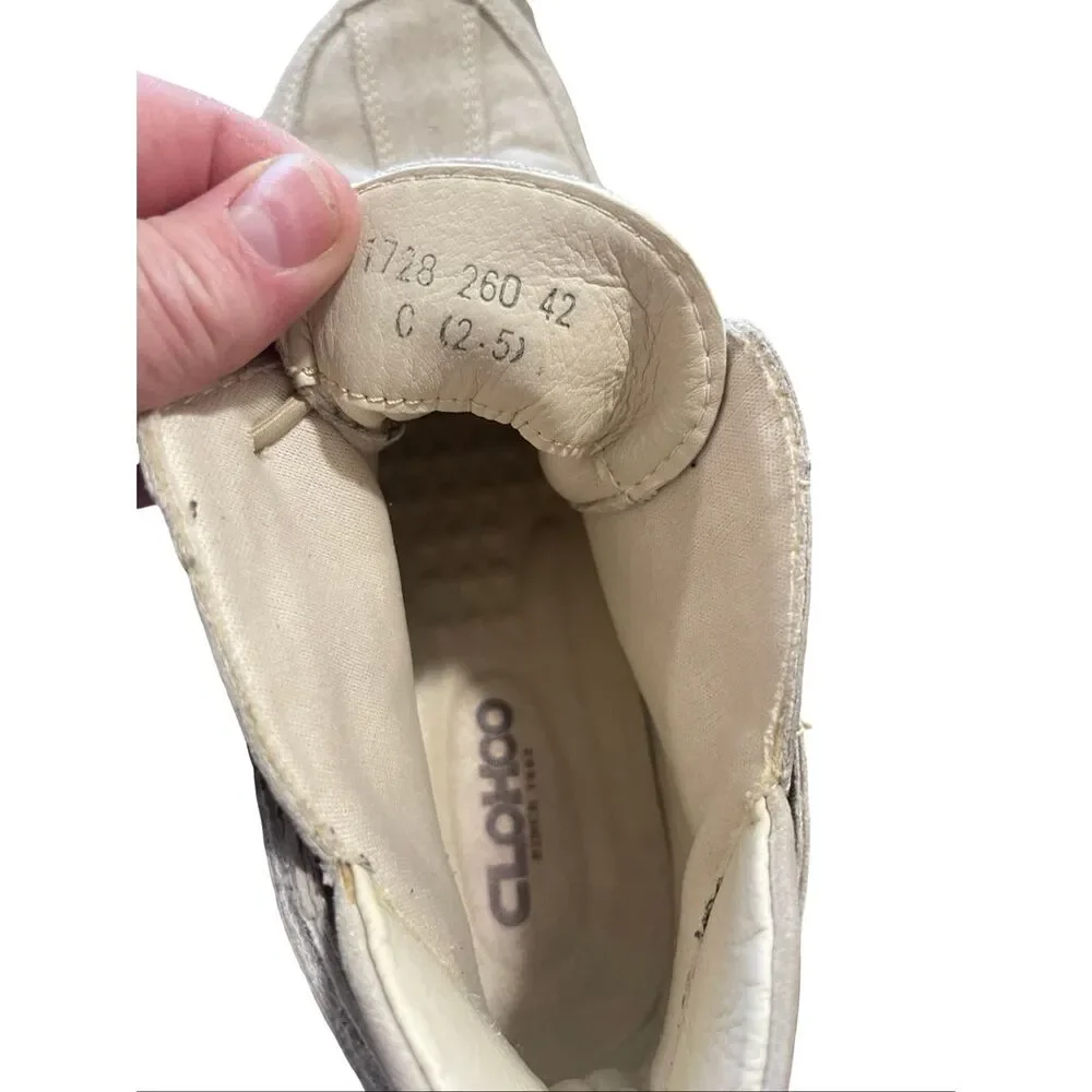 Clohoo Mens Beige Suede Non Slip Ankle Chukka Boots Comfort Shoes Size 42